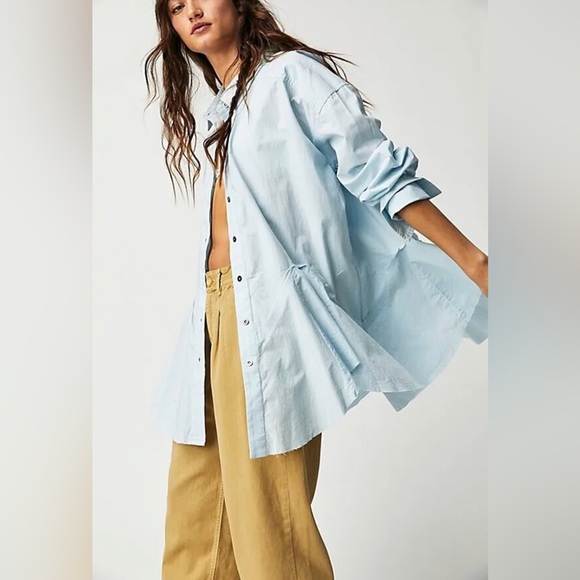 Free People Freya Poplin Tunic Size XS. B18